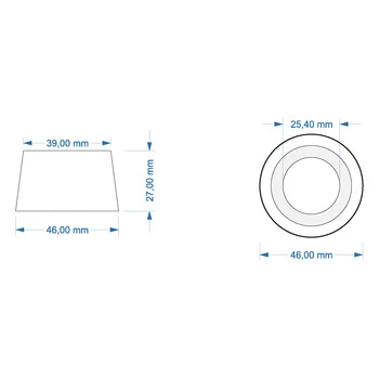 1 1/8 Zoll Steuer Satz Kopf Abdeckung Lager Schutz A-Head Kappe Cap Schwarz – Bild 4