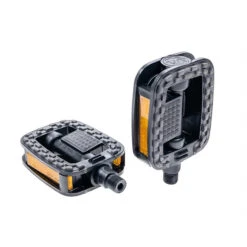 BĂŒchel 1 Paar Fahrrad Pedalen MTB Pedale Pedal Stahl Trekking City Bike Mit Reflektoren