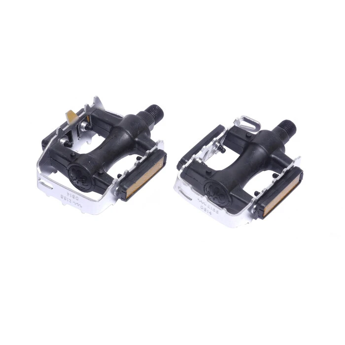 1 Paar Fahrrad Pedalen Büchel Reflektoren Trekking City Bike Antirutsch Grau B-Ware – Bild 2