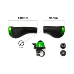 1 Set Fahrrad Lenker Griffe Ergon GP1-S Small Ergonomisch Mit Smart Klingel Grün