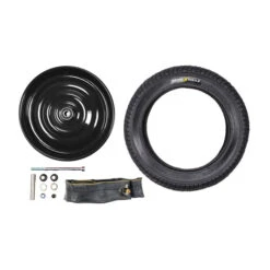 12 1/2 Zoll Laufrad Scheibenrad Radsatz Set Seifenkiste Schwalbe Reifen 50-203 AV Klaufix DDR