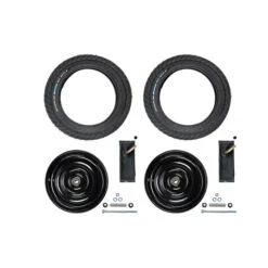 2 Stück 12 1/2 Zoll Laufrad Scheibenrad Radsatz Handwagen Set 57-203 Schlauch