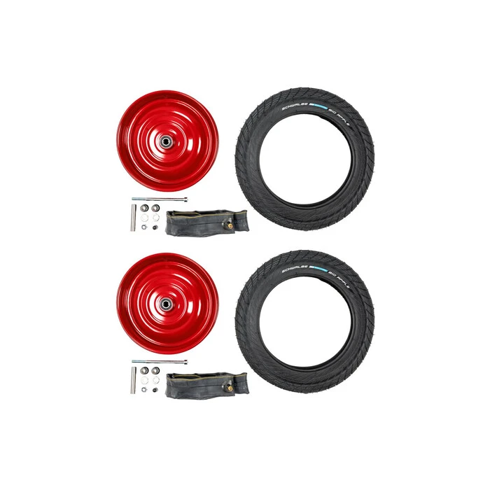 2 Stück 12 1/2 Zoll Scheibenrad Karren Felgen Reifen Schlauch 57-203 AV 45° Blau