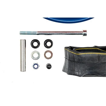 2 Stück 12 1/2 Zoll Scheibenrad Karren Felgen Reifen Schlauch 57-203 AV 45° Blau – Bild 4