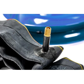 2 Stück 12 1/2 Zoll Scheibenrad Karren Felgen Reifen Schlauch 57-203 AV 45° Blau – Bild 5