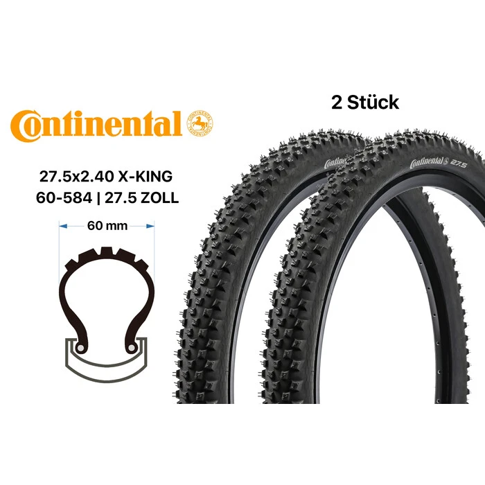 2 Stück 27.5 X 2.35 SCHWALBE Tough Tom Fahrrad Reifen MTB 60-584 K-Guard Tire 650B – Bild 2