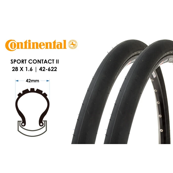2 StĂĽck 28 Zoll Continental Tour Ride Fahrrad Reifen Mantel Decke Tire 42-622 Reflex