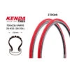 2 Stück 28 Zoll KENDA KARVS Rennrad Gravel Faltreifen Fahrrad 25-622 Folding Tire Weiss