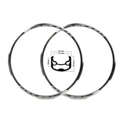 2 Stück 28 Zoll RYDE ANDRA 210 Hohlkammerfelge Disc Only 36 Loch Sclaverand 19x622 B-Ware