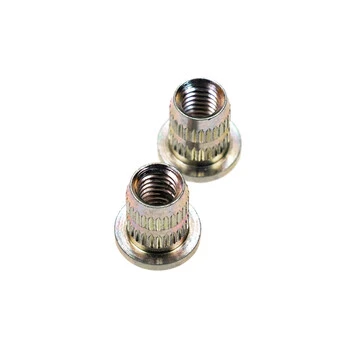 2 Stück Gewinde Öse Einsatz Rändelmutter Fahrrad Rahmen M6x12mm Trinkflaschen Einschraubmutter – Bild 5