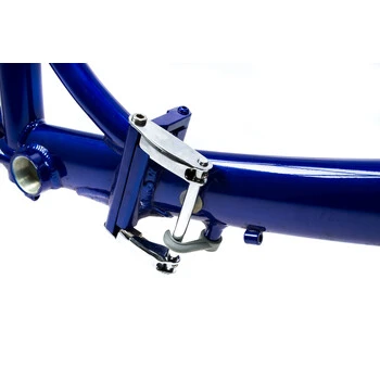 20 Zoll Alu Klapprad Rahmen V-Brake Naben Schaltung RH 27cm Blau Metallic B-Ware – Bild 4