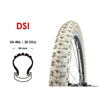20 Zoll DSI Kinder Fahrrad Reifen 20x2.125 MTB BMX Tire 54-406 Weiss â Bild 3