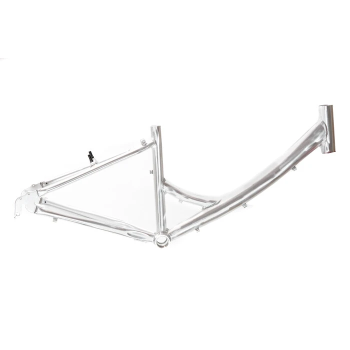 24 Zoll Alu MTB Kinder Fahrrad Rahmen Frame Disc V-Brake RH 34 GebĂŒrstet Retro