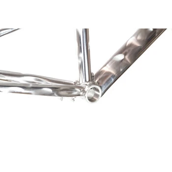 24 Zoll Alu MTB Kinder Fahrrad Rahmen Frame Disc V-Brake RH 34 GebĂŒrstet Retro â Bild 5