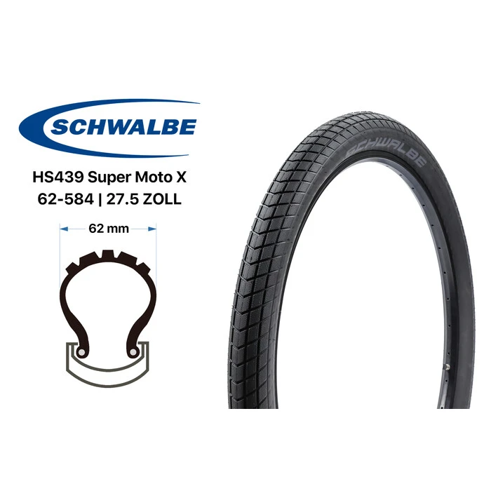 27.5 Zoll Schwalbe Marathon Almotion Performance 27.5x2.15 HS453 Reflex 55-584 E25-Ready â Bild 2