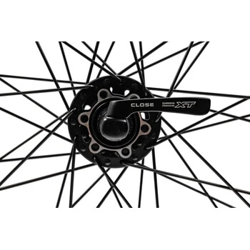 28" Laufrad Vorne SHIMANO XT Nabe Disc Inkl. Schnellspanner Felge EXAL Ex19 Verstärkte Speichen Schwarz – Bild 5