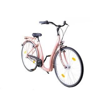 28 Zoll Alu Fahrrad City Bike 3 Gang Naben Schaltung Dynamo Rücktritt Kupfer – Bild 4