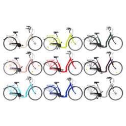 28 Zoll Alu Fahrrad City Bike Damen 3 Gang Nabenschaltung Tiefeinsteiger Beige