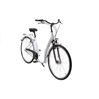 28 Zoll Alu Fahrrad City Bike Damen 7 Gang Nabenschaltung Tiefeinsteiger Piano Weiss – Bild 4