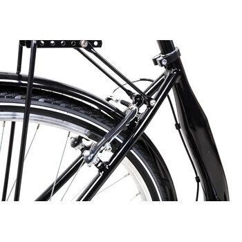 28 Zoll Alu Fahrrad City Bike Damen 7 Gang Nabenschaltung Tiefeinsteiger Schwarz Glanz – Bild 6