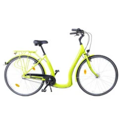 28 Zoll Alu Fahrrad City Bike Shimano 3 Gang Tiefeinstieg Nabendynamo Weiss