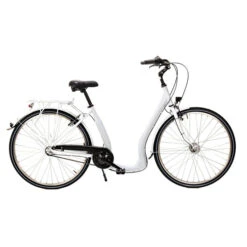 28 Zoll Alu Fahrrad City Bike Shimano 7 Gang Nexus Nabe Tiefeinsteiger Rot