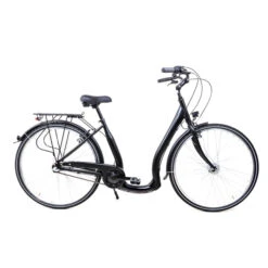 28 Zoll Alu Herren Reise Fahrrad Gates Riemenantrieb SHIMANO Scheibenbremsen Schwarz