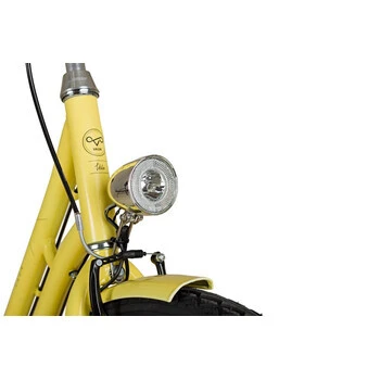 28 Zoll Alu VAUN Damen Fahrrad City Bike Shimano Nexus Nabendynamo Rh50 Gelb – Bild 4