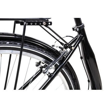 28 Zoll Aluminium City Bike Shimano 3 Gang Nexus Tiefeinstieg Fahrrad Schwarz – Bild 6