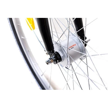 28 Zoll City Bike Alu Fahrrad 7 Gang Rücktritt Tiefeinsteiger Hellgrün B-Ware – Bild 5