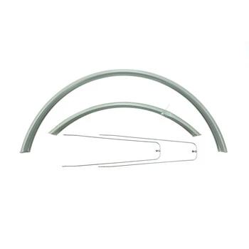 28 Zoll Fahrrad Schutzblech Set Blech Vorne Hinten City Trekking Bike Blau Grau – Bild 4