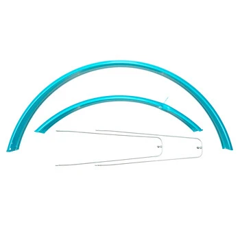 28 Zoll Fahrrad Schutzblech Set Blech Vorne Hinten City Trekking Bike Türkis – Bild 4