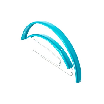 28 Zoll Fahrrad Schutzblech Set Blech Vorne Hinten City Trekking Bike Türkis – Bild 6