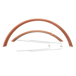 28 Zoll Fahrrad Schutzblech Set Metall VR+HR City Trekking Bike Weinrot