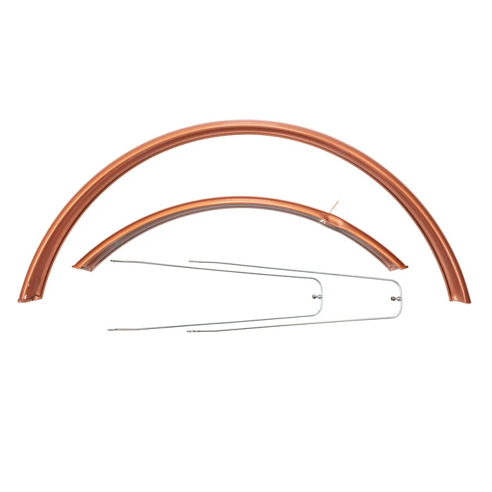 28 Zoll Fahrrad Schutzblech Set Metall Spritz Schutz City Trekking Bike Rot – Bild 2