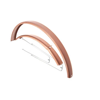 28 Zoll Fahrrad Schutzblech Set Metall VR + HR City Trekking Bike Kupfer – Bild 5