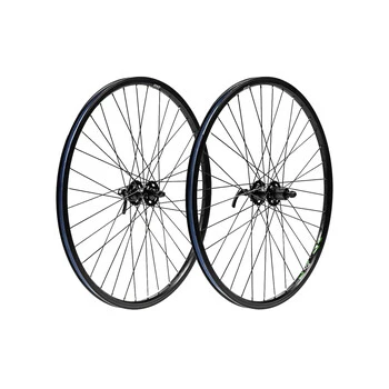 28 Zoll Laufrad Set VR HR SHIMANO XT Nabe Disc Hinten Freilauf 8/9/10-fach Felge EXAL Ex19 Verstärkte Speichen Black Inkl. Schnellspanner – Bild 3