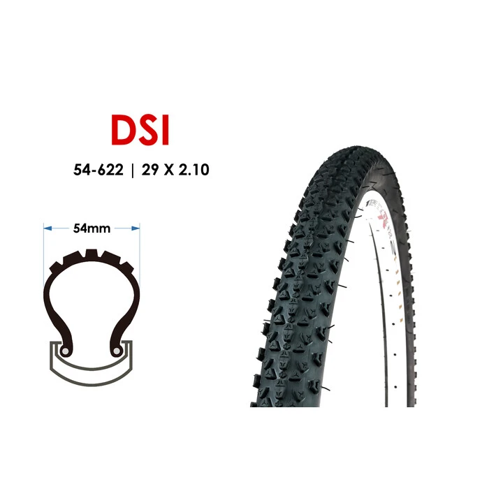 29 Zoll Fahrrad Reifen 54-622 MTB Classic 29x2.10 Schwarz Braun Tire SRI-94 – Bild 2