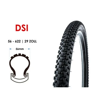 29 Zoll Fahrrad Reifen DSI 56-622 MTB 29x2.20 Mantel Decke Tire Schwarz – Bild 3