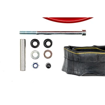 4 Stück 12 1/2 Zoll Laufrad Scheibenräder Set Seifenkiste Bollerwagen 57-203 AV 45° Rot – Bild 4