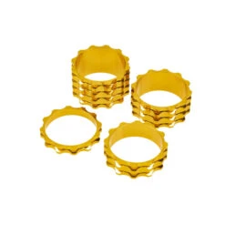 Alu A-Head Spacer Set Vorbau 4-teilig 1 1/8 Zoll Distanz Ringe 5/10/15/20 Mm Rot