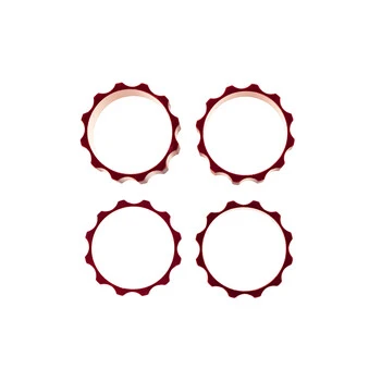 Alu A-Head Spacer Set Vorbau 4-teilig 1 1/8 Zoll Distanz Ringe 5/10/15/20 Mm Rot – Bild 5