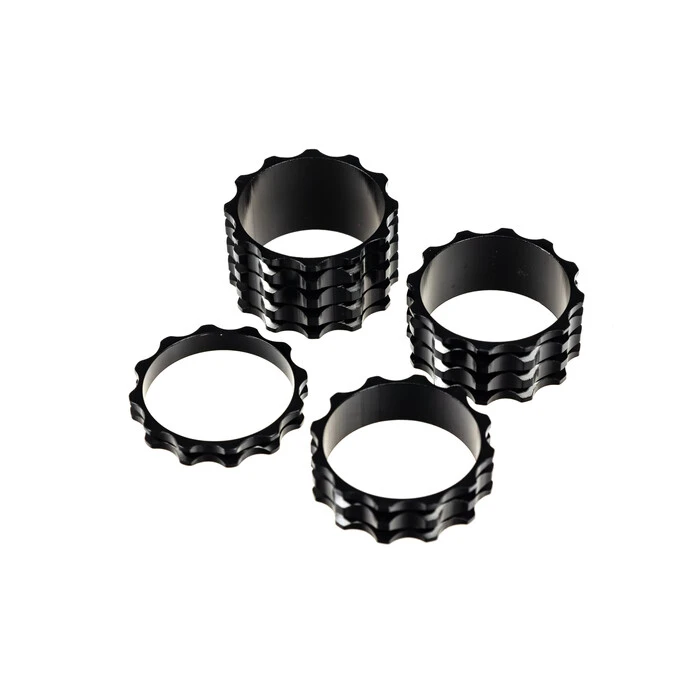 Alu A-Head Spacer Set Vorbau 4-teilig 1 1/8 Zoll Distanz Ringe 5/10/15/20 Mm Rot – Bild 2