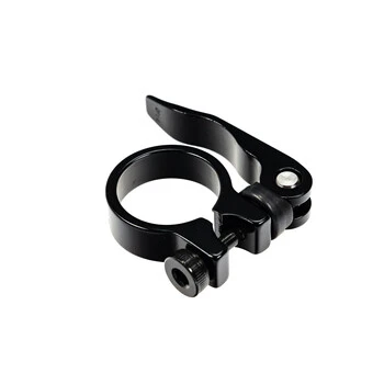 Alu Fahrrad Sattel Klemme Schnellspanner 31,8 Mm Schwarz Klemmring Saddle Clamp – Bild 5