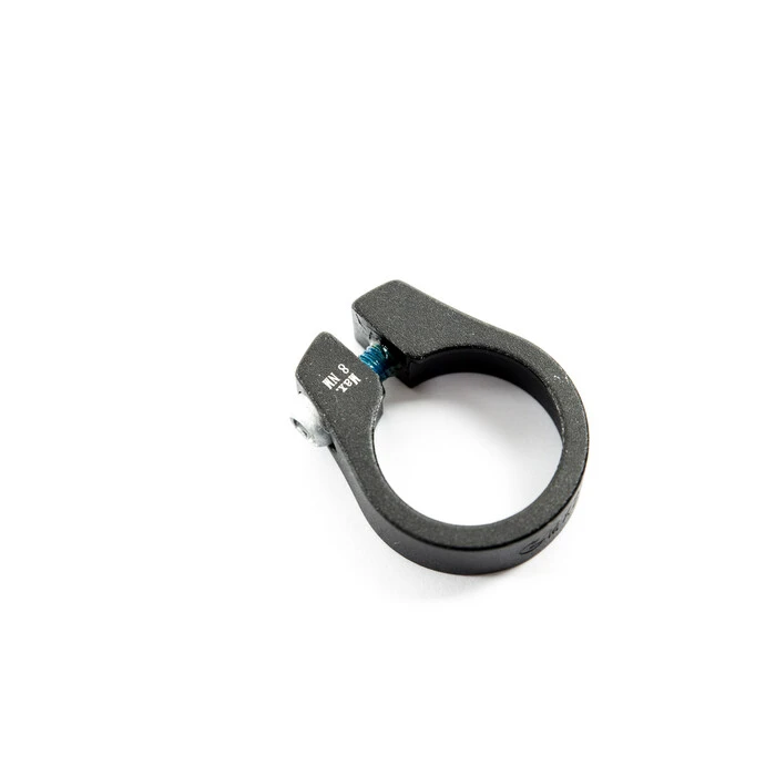 Alu Fahrrad Sattelklemme Schnellspanner 31,8 Mm Silber Klemmring Saddle Clamp – Bild 2