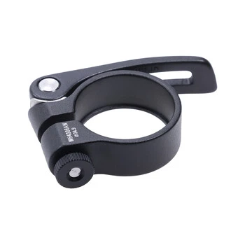 Alu Sattelklemme 34,9mm Mit Schnell Spanner SattelstĂŒtzen Klemm Ring Schwarz â Bild 3