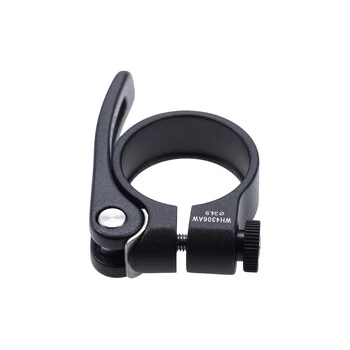 Alu Sattelklemme 34,9mm Mit Schnell Spanner SattelstĂŒtzen Klemm Ring Schwarz â Bild 4