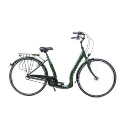 Leichtes Easy Boarding City Bike SHIMANO 7 Gang Nexus Nabendynamo LED Silber