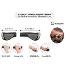 Ergonomische Geformte Fahrrad Lenker Griffe ERGO GRIFF Trekking MTB City Bike Grips