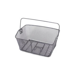 Büchel Fahrrad Korb Klicksystem Einkaufskorb Mit Halter Vorne Rattan Optik Weiß